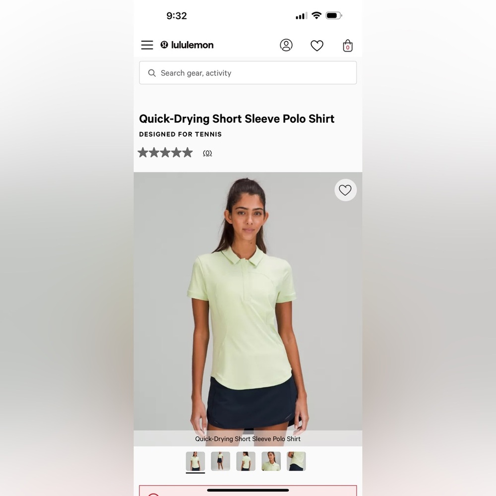 Lululemon Women’s Tennis/Golf Quick-Dry Polo - Picture 6 of 7